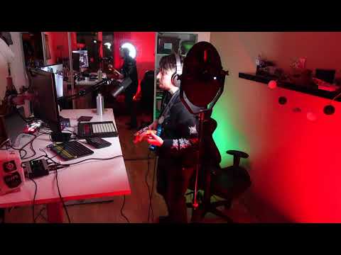 psychedelic experimental music performance on ableton push 2