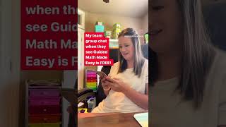 Teacher Team Group Chat #guidedmath #elementarymath #mathcenters #teacherlife