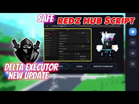 Delta Executor + Update Redz Hub V4 Script | BEST Blox Fruits Script Using Delta Executor for Roblox