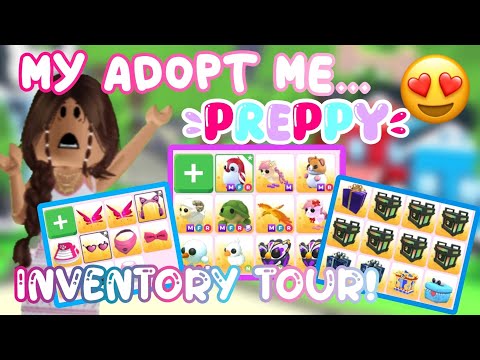 my PREPPY adopt me INVENTORY TOUR! *rich?!*💞💫😱