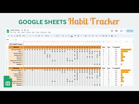2026 Habit Tracker - Google Sheets