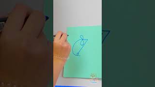 🐭✍️ Drawing on a Heel?! Numbers & Letters Turn into a Mouse! 😲 #Kids #Shorts