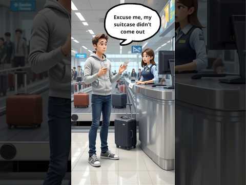 HOW TO ASK About Lost Luggage in English ✈️ | English Speaking Practice #shorts #englishspeaking