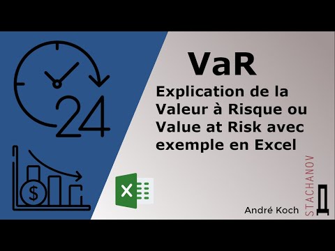 Explication de la Valeur à Risque (VaR) ou Value at Risk avec exemple en Excel