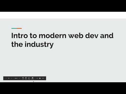Intro to modern webdev