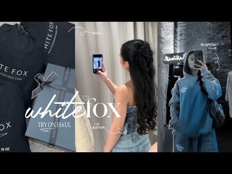 TRY-ON haul x White Fox Boutique | outfit inspo 🫧