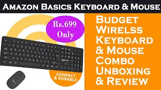 Amazon Basics Wireless Keyboard and Mouse Combo Unboxing & Review