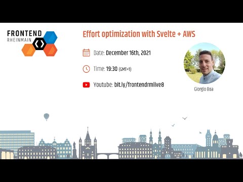 Effort optimization with Svelte + AWS