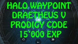 Halo Waypoint / Spartan Assault - Draetheus V Code: Prodigy - Unlock 15'000 EXP