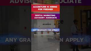Accenture is Hiring for Fresher Digital Marketing Associate #accenture #jobs #career #freshers