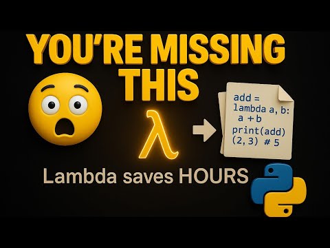 This tiny Python trick saves HOURS — Lambda explained 💡| Python Tutorial for Beginners