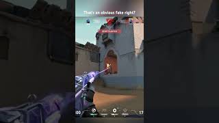 That's an obvious fake right? #valorant #valorantclutchmoments #valorantclips #valoranttips #gaming