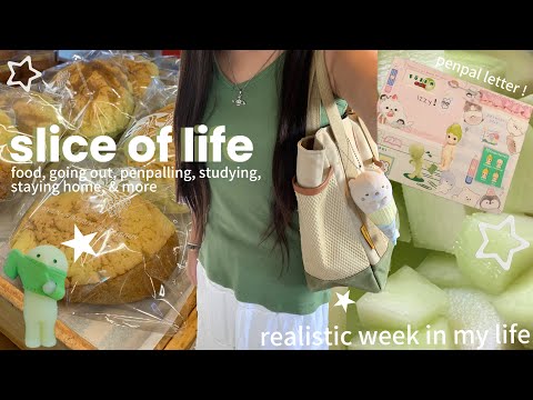 slice of life 🍈🍞// a week in my life — food, going out, penpalling, studying, staying home, & more