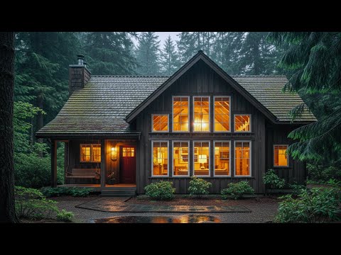 Cozy Rainy Day Cottage Tour | Relaxing Rain Sounds & Warm Ambience