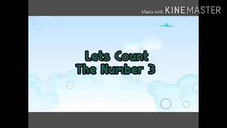 Learn number 3#countingwithobjects #formationofwriting