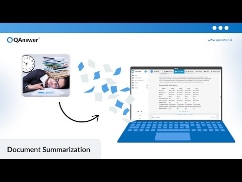 Master Document Summarization in Minutes with QAnswer AI | AI-Powered Summaries