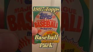 1987 Topps Baseball Pack #toppsbaseballcards #topps #mlb #hobby #collector #1987