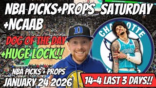 NBA Picks Today Saturday 1/24/2026 | Free NBA Best Bets, Player Props, and Predictions