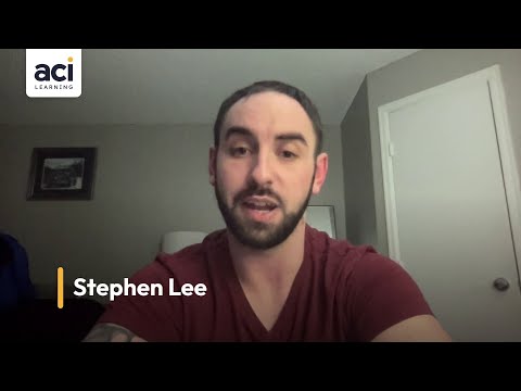 Stephen Lee - An ACI Learning Success Story