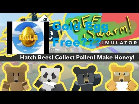 I got Gold Egg in Bee Swarm Simulator