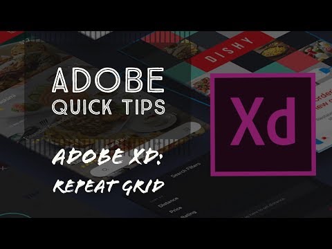 Adobe Quick Tips - XD Experience Design Repeat Grids | XD Beginners Tutorial | UX / UI Design