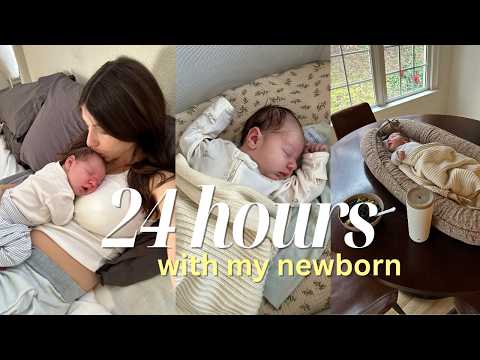 realistic 24 HOURS with a newborn: FIRST TIME MOM, 1 week postpartum