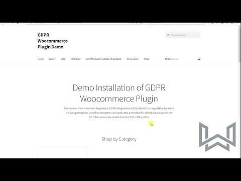 gdpr woocommerce usage video