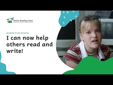 A smart dyslexic grade 9 student, describes impact of becoming a fluent reader.