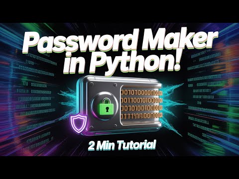 Make a Secure Password Generator with Python in 2 Minutes!🔐Super Easy!