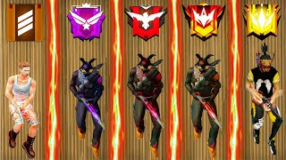 NOOB TO PRO JOURNEY LVL 100 ⚡⚡[ BRONZE TO GRANDMASTER ] Lvl1ToLvl100 noobtoprojourney #freefiremax 