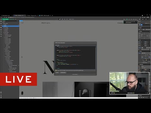 🔴 Live: Page Development in Webflow for a Personal Portfolio Website