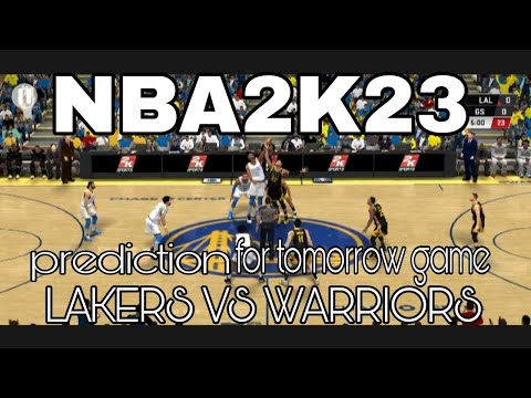 NBA2K23 UPDATE ROSTERS LA LAKERS VS GOLDEN STATE WARRIORS.PREDICTION GAME FOR TOMORROW