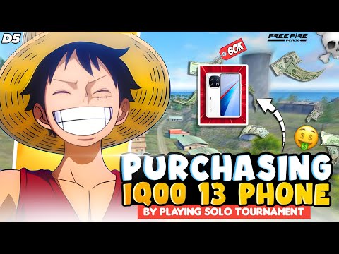 DAY-5🥶OF BUYING NEW GAMING PHONE📱 BY PLAYING TOURNAMENT ☠️ || SOLO TOURNAMENT FREE FIRE GAMEPLAY 🥵