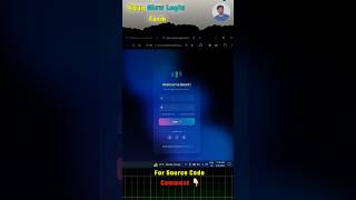 Neon Glow Login Form 😮🔥 Using HTML CSS JavaScript 💡 | CSS Tutorial | DevZiaul | Shorts
