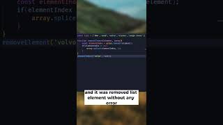 How to remove or delete element in javascript array #shorts #javascript DTR - Dream To Real