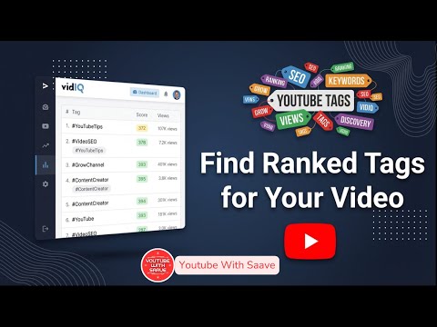 How to Find Ranked Tags Using vidIQ (Step-by-Step) | YouTube With Saave