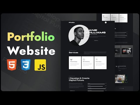 personal portfolio website using html css and javascript | responsive | code in description