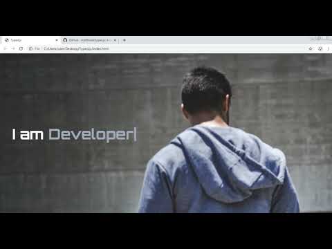Animated Typing with Typed.js | jQuery Plugin Tutorial