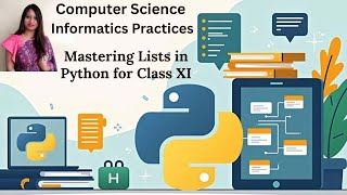 Basic Operations on Python Lists |Class 11 CBSE | Easy Hindi Coding Tutorial with Practical Example
