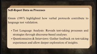Methods of Test Validation and Qualitative Methods of Validation