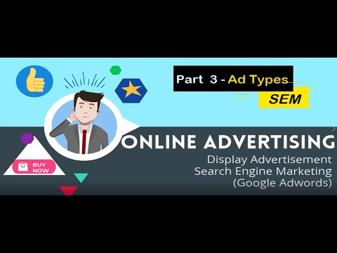 Online advertising For Beginners Part 3 | Google AdWords Search,Display,Shopping,Video Campaign