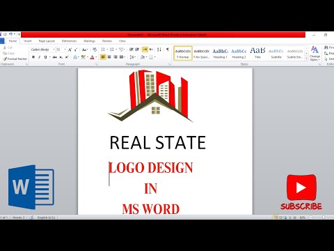 How to make professional logo design in MS word- Microsoft Word Logo Design Tutorial