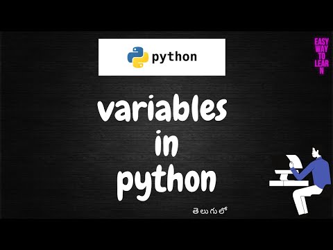 Variables in Python class /explained in Telugu class 2
