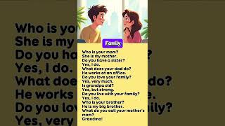 Talking About Family in English | Fun Q&A for Kids #learnenglish #englishforkids #familyvocabulary