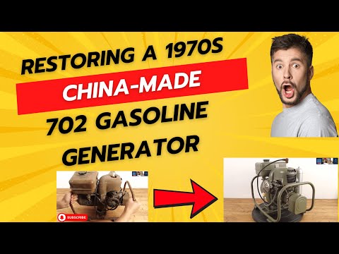 Restoring a 1970s China - Made 702 Gasoline Generator
