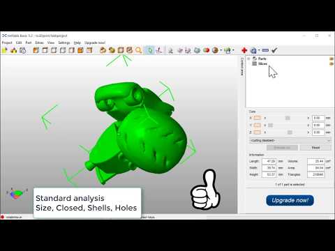 Can I 3D print the STL file? 3D print Analyze and a easy Quick repair