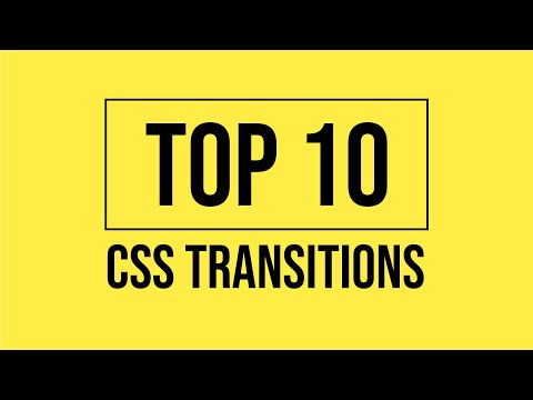 Top 10 CSS Transitions 2018 September Collections