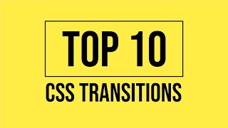Top 10 CSS Transitions 2018 September Collections