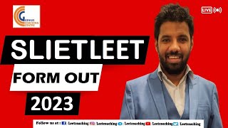 SLIET LEET 2023 FROM OUT ONLINE APPLICATION DATE 20/3/2023 EXAM DATE 10/6/2023 DIPLOMA WALO HO JAO!!