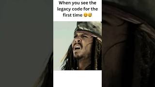 Jack Sparrow Runs from Legacy Code | Programming Meme #ProgrammingMeme #CodingHumor  #JackSparrow